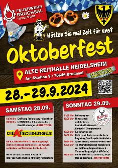 Feuerwehr Heidelsheim- Oktoberfest 2024 - Einladung