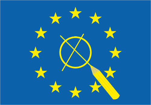 Europaflagge mit Stift 