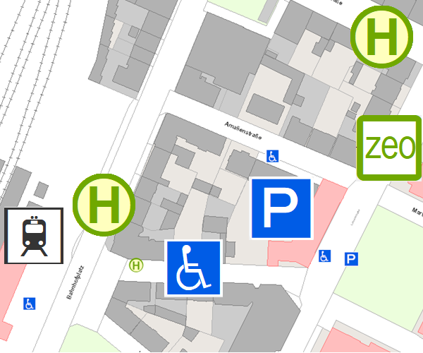 Kartenausschnitt Verkehr und Infrastruktur